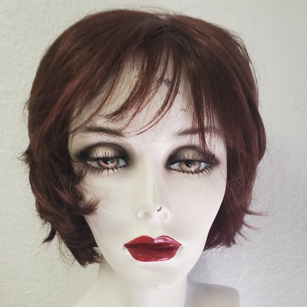 new hair wig Style: emotion Color: Bordeaux